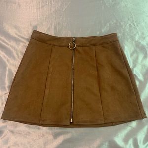 Altar’d State Faux Suede Mini- skirt